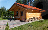 Sauna im Sommer vorm Hotel Sonnenhof in Zwiesel im Bayerischen Wald (Genießen Sie auch im Sommer Ihren Wohlfühlurlaub im Bayerischen Wald im Sonnenhof in Zwiesel.)